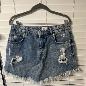 BDG Light Blue Denim Skirt